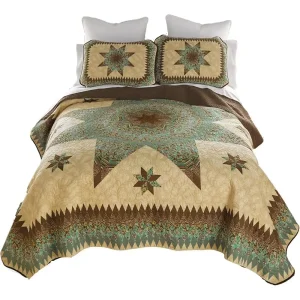 Contemporary Quilt and 2 sham set