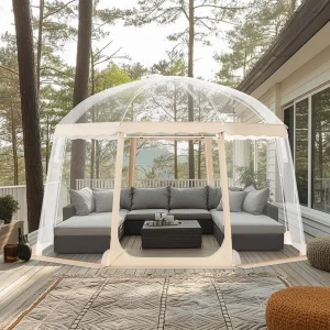 Upgraded Pop up Bubble Tent for 8-10 People -  12x11.1ft