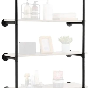 5  Tier Industrial Pipe Shelves,  2PCS,